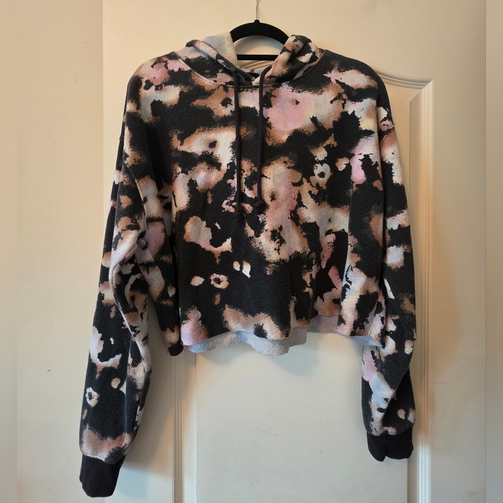 wild fable Tie-Dye Cropped Hoodie